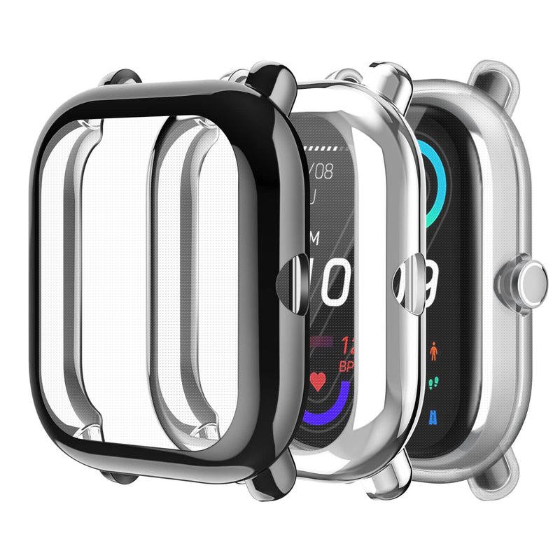 [3 Pack] Screen Protector Case for Amazfit Bip U Pro/Bip S/Bip Lite/GTS 2 Mini | Fintie