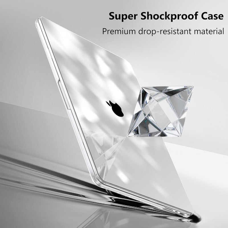 MacBook Pro 16-inch (M4/M3/M2/M1 Chip) [Ultra-Transparent] Slim HardShell Cover | Fintie