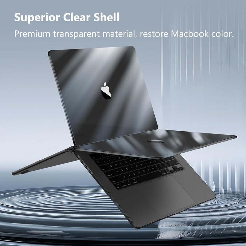 MacBook Air 15 Inch M4/M3/M2 Chip (A3241/A3114/A2941) Protective Snap-On Hard Shell Case | Fintie