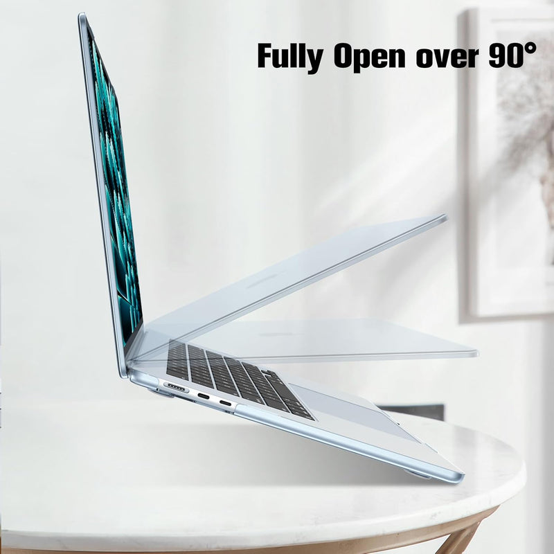 MacBook Air 15 Inch M4/M3/M2 Chip (A3241/A3114/A2941) Protective Snap-On Hard Shell Case | Fintie