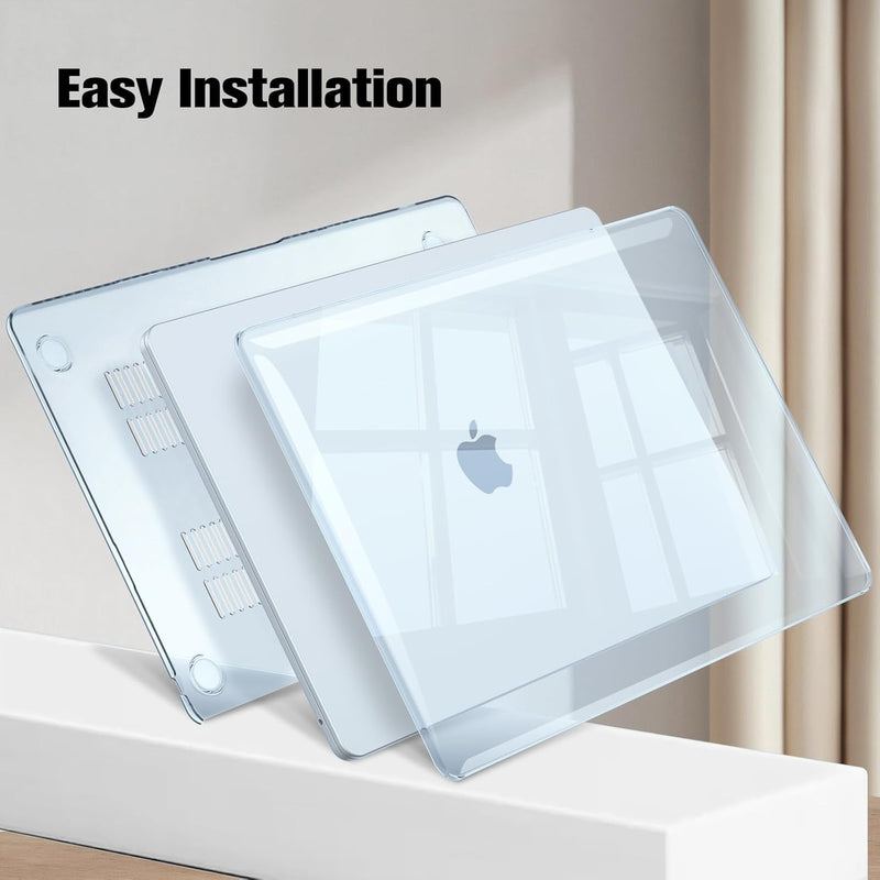 MacBook Air 15 Inch M4/M3/M2 Chip (A3241/A3114/A2941) Protective Snap-On Hard Shell Case | Fintie