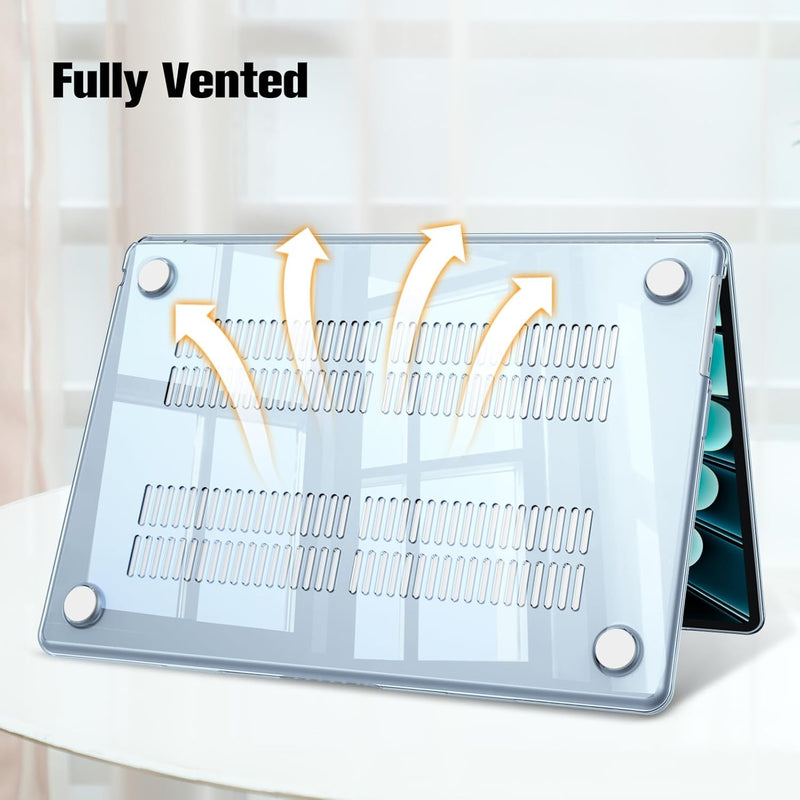 MacBook Air 15 Inch M4/M3/M2 Chip (A3241/A3114/A2941) Protective Snap-On Hard Shell Case | Fintie