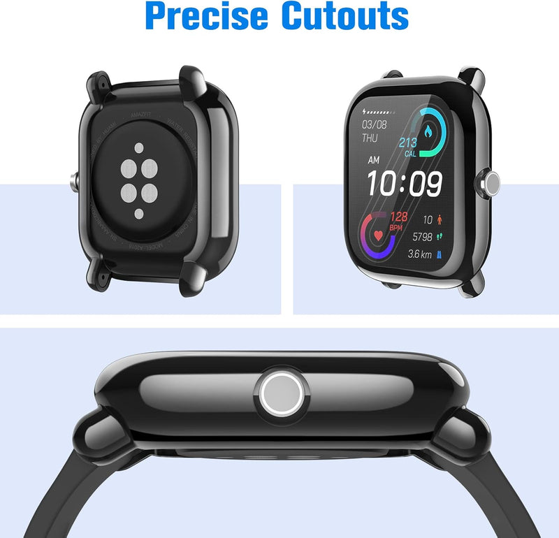 [3 Pack] Screen Protector Case for Amazfit Bip U Pro/Bip S/Bip Lite/GTS 2 Mini | Fintie