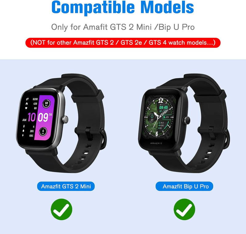 [3 Pack] Screen Protector Case for Amazfit Bip U Pro/Bip S/Bip Lite/GTS 2 Mini | Fintie