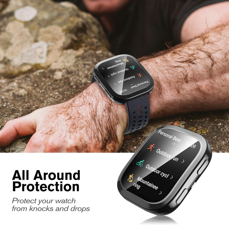 [3 Pack] Screen Protector Case for Amazfit Bip 6, Scratch-Proof Case Cover | Fintie