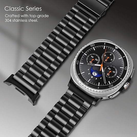 Stainless Steel Band Compatible with Galaxy Watch 8 40mm/44mm, Galaxy Watch 8 Classic 46mm 2025 | Fintie