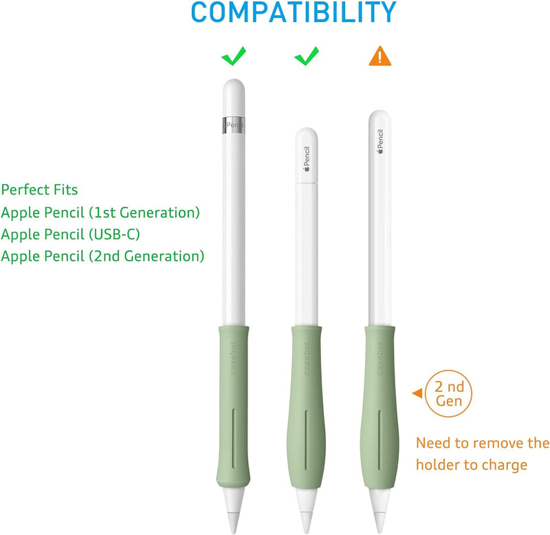 Apple Pencil Pro/ Apple Pencil USB-C/1st/2nd Gen Silicone Grip Holder | Fintie