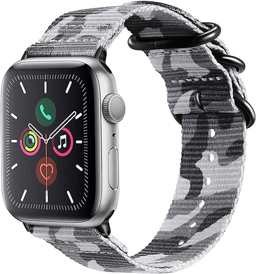 Fintie Nylon Band for Apple Watch 49mm/45mm/44mm/42mm (Ultra 2/Series 9/ 8/7/SE/6/5/4/3/2/1)