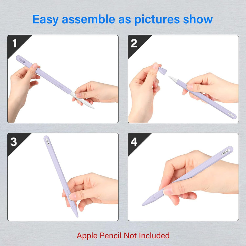 Apple Pencil Pro / Apple Pencil 2nd Gen Silicone Sleeve Case | Fintie