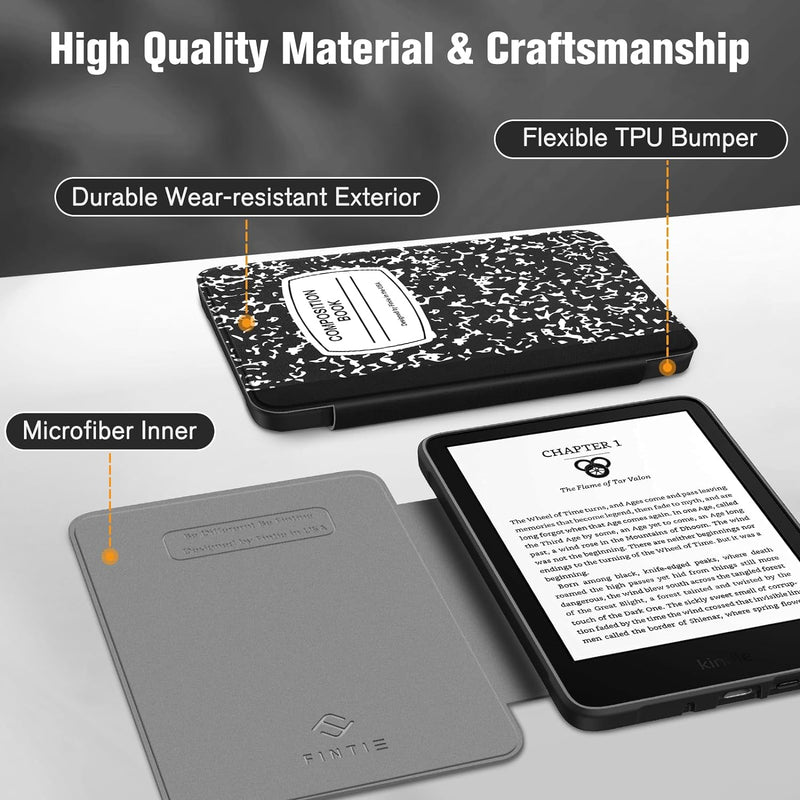 Kindle (11th Gen 2024/2022) Hybrid Slim Case | Fintie