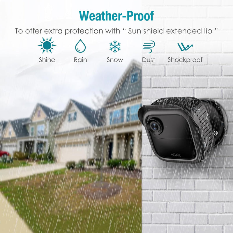 [3 Pack] Silicone Cover for Blink Outdoor 4 (4th Gen) & Blink Outdoor 2K+ Camera (2025), Waterproof Outdoor Camera Cover | Fintie
