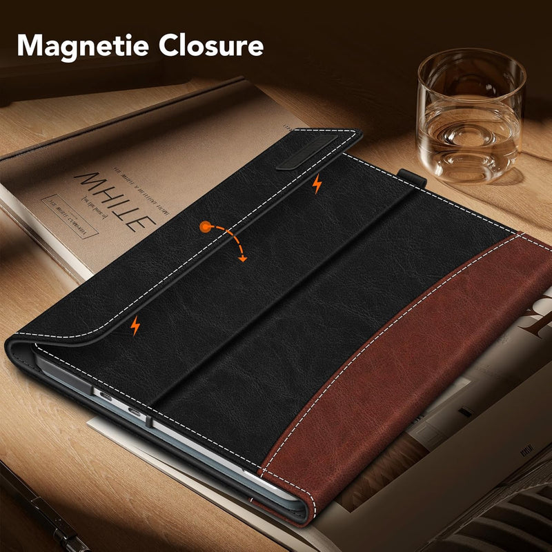 Surface Pro 12" (1st Edition, 2025) Multiple Angle Viewing Portfolio Cover w/Pocket & Stylus Holder | Fintie