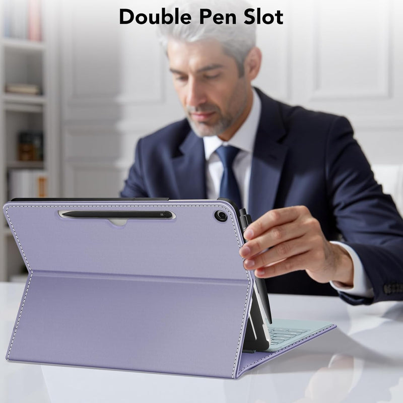Surface Pro 12" (1st Edition, 2025) Multiple Angle Viewing Portfolio Cover w/Pocket & Stylus Holder | Fintie