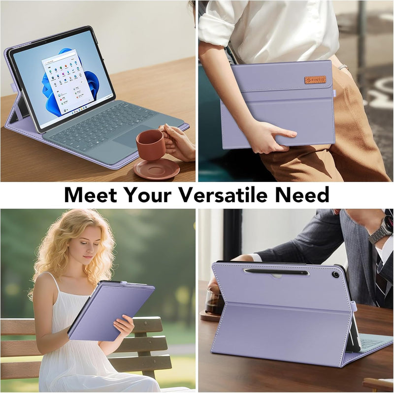 Surface Pro 12" (1st Edition, 2025) Multiple Angle Viewing Portfolio Cover w/Pocket & Stylus Holder | Fintie
