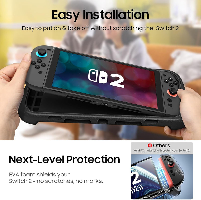 Ultralight Case Compatible with Nintendo Switch 2 (2025) with 2 Game Card Slots | Fintie