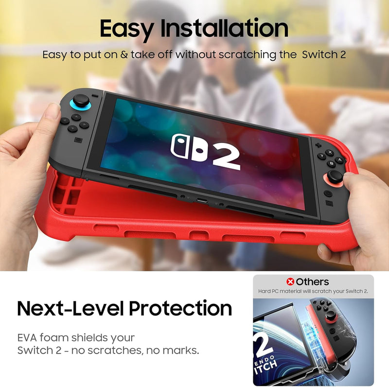 Ultralight Case Compatible with Nintendo Switch 2 (2025) with 2 Game Card Slots | Fintie