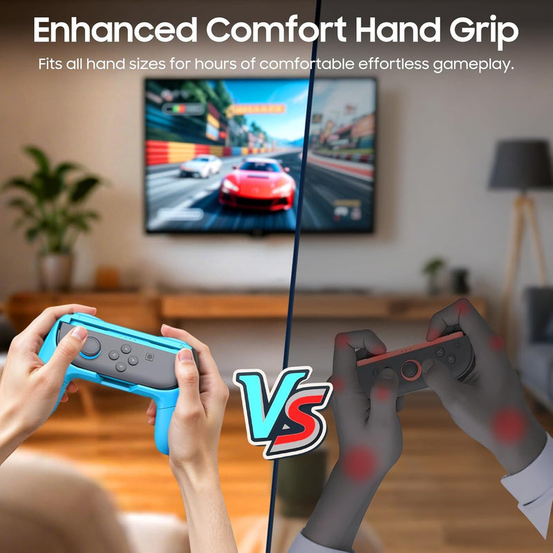 Joy-Con Controller Hand Grips for Nintendo Switch 2 (2025), Ergonomic Design, Wear-Resistant Comfort Handle Holders  | Fintie
