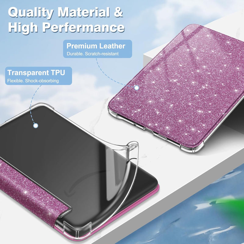 Kindle 11th Gen (2024/2022) 6-Inch Slim Case w/Clear TPU Back Cover | Fintie