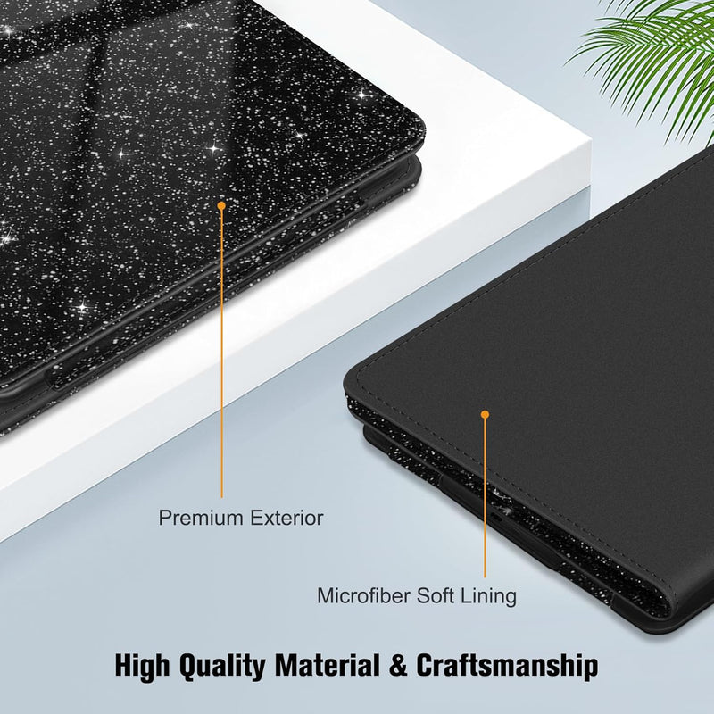 Kindle (11th Gen 2024/2022) Book-Style Vegan Leather Cover | Fintie