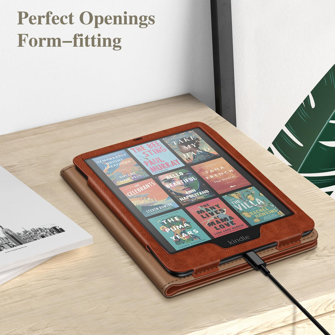 FINTIE Hoesje Voor 7 Inch Kindle Paperwhite 2024  12e Generatie  En Transparante Zachte Tpu Beschermhoes Slaap Wekfunctie Amandelbloesem 1322003308