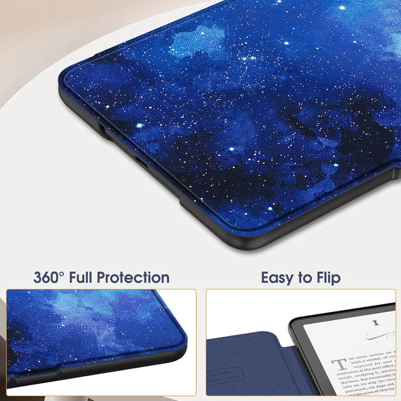 Kindle Paperwhite 7-Inch (12th Gen, 2024)/Kindle Colorsoft 2024 Slim PU Leather Case | Fintie