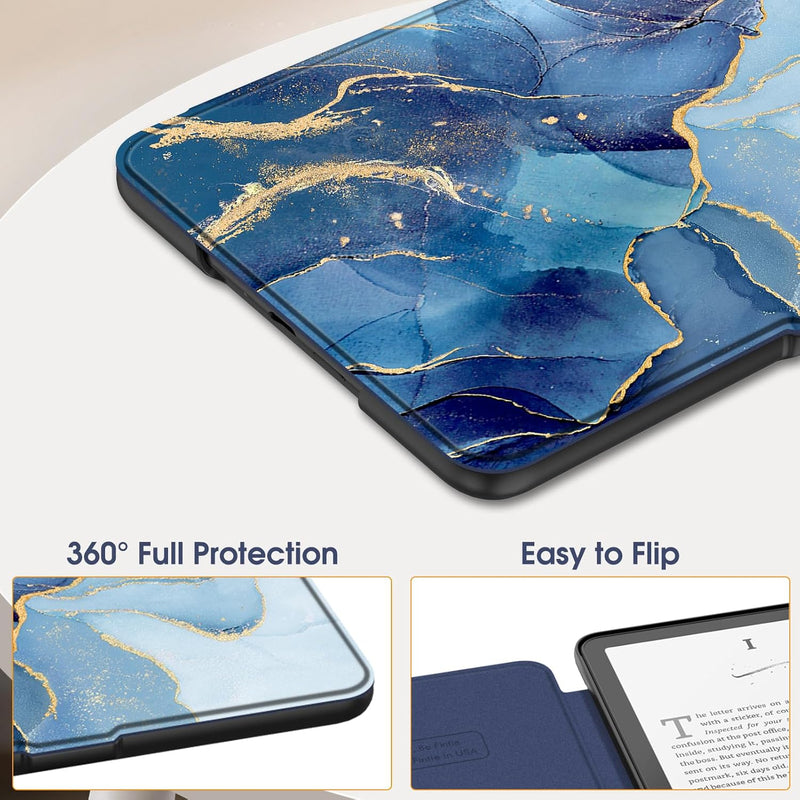 Kindle Paperwhite 7-Inch (12th Gen, 2024)/Kindle Colorsoft 2024 Slim PU Leather Case | Fintie