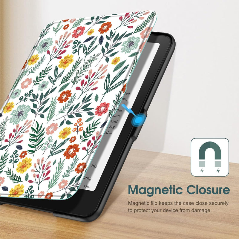 Kindle Paperwhite 7-Inch (12th Gen, 2024)/Kindle Colorsoft 2024 Slim PU Leather Case | Fintie