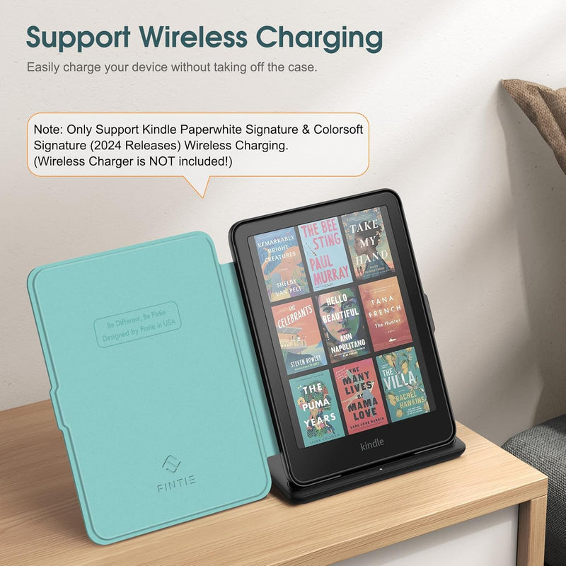 Kindle Paperwhite 7-Inch (12th Gen, 2024)/Kindle Colorsoft 2024 Slim PU Leather Case | Fintie
