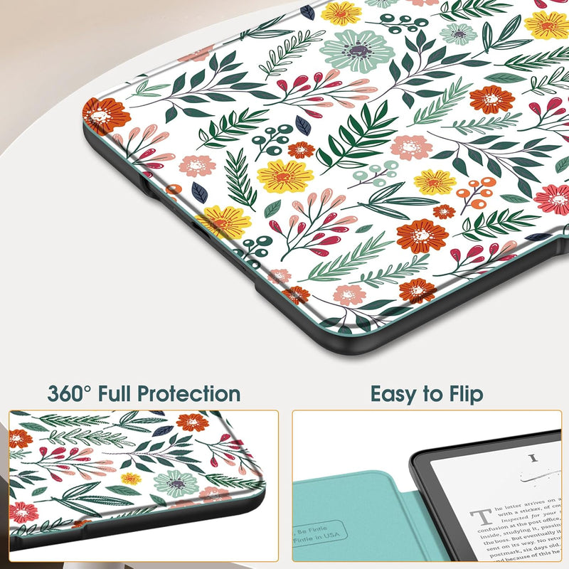 Kindle Paperwhite 7-Inch (12th Gen, 2024)/Kindle Colorsoft 2024 Slim PU Leather Case | Fintie