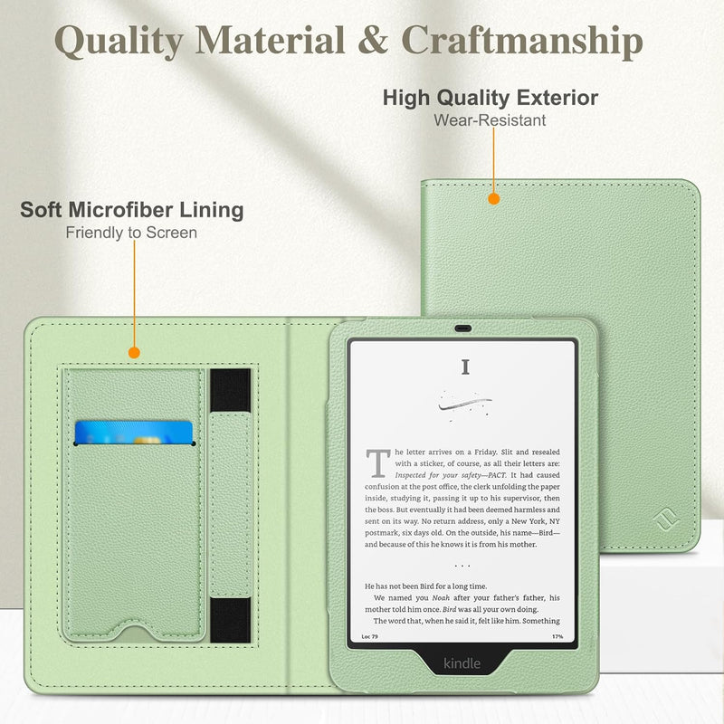 Kindle Paperwhite 7" (12th Gen)/Kindle Colorsoft Case with Kickstand & Handstrap | Fintie