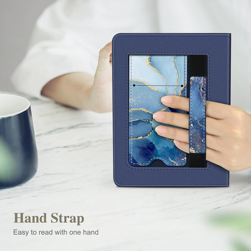 Kindle Paperwhite/Kindle Colorsoft 7" (12th Gen, 2024) Vegan Leather Sleeve Case with Stand and Handstrap | Fintie