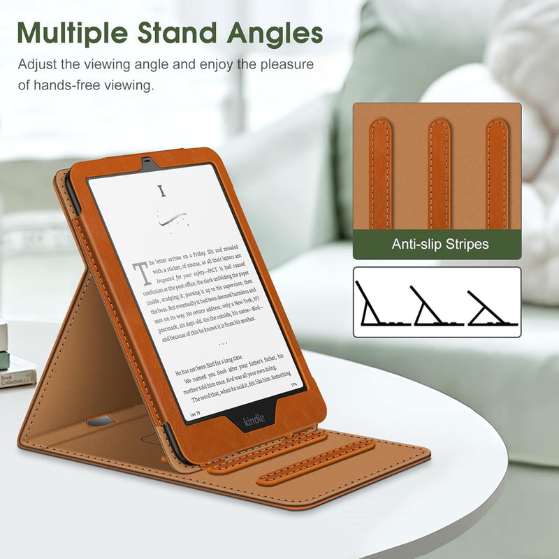 Flip Case for Kindle Paperwhite 7"/6.8" (12th/11th Gen) and Kindle Colorsoft [Vertical Stand Cover] | Fintie