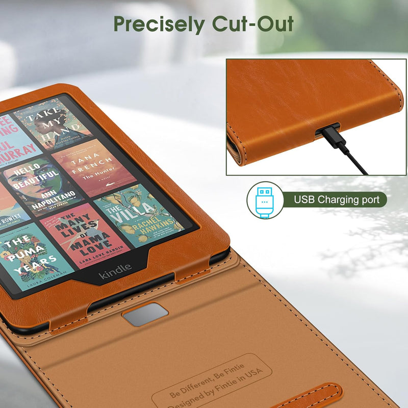 Flip Case for Kindle Paperwhite 7"/6.8" (12th/11th Gen) and Kindle Colorsoft [Vertical Stand Cover] | Fintie