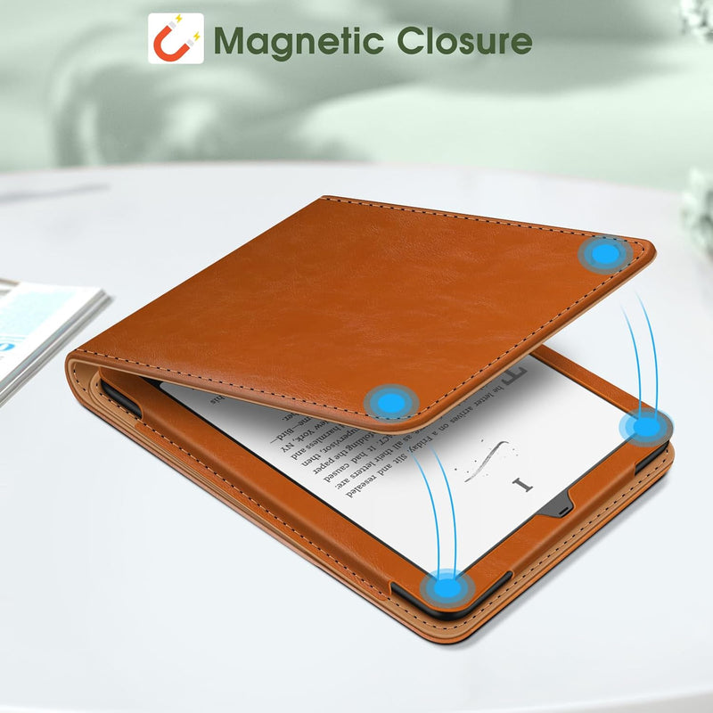 Flip Case for Kindle Paperwhite 7"/6.8" (12th/11th Gen) and Kindle Colorsoft [Vertical Stand Cover] | Fintie