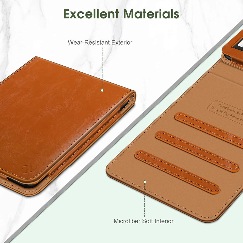 Flip Case for Kindle Paperwhite 7"/6.8" (12th/11th Gen) and Kindle Colorsoft [Vertical Stand Cover] | Fintie