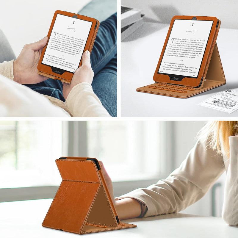 Flip Case for Kindle Paperwhite 7"/6.8" (12th/11th Gen) and Kindle Colorsoft [Vertical Stand Cover] | Fintie