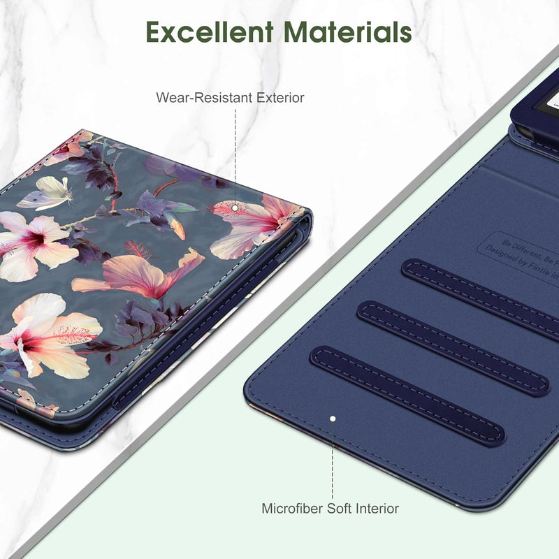 Flip Case for Kindle Paperwhite 7"/6.8" (12th/11th Gen) and Kindle Colorsoft [Vertical Stand Cover] | Fintie
