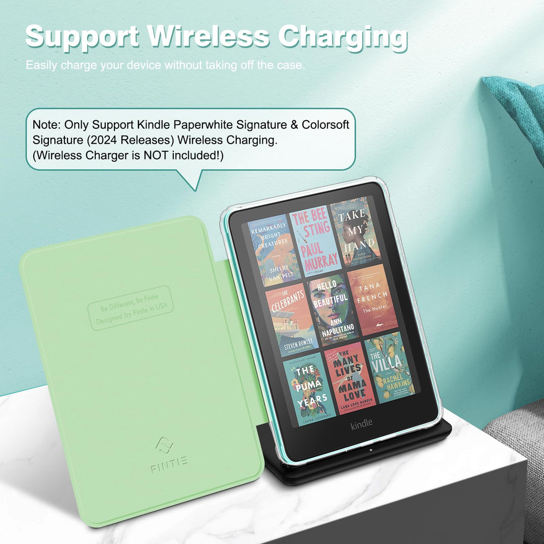 Kindle Paperwhite 12th Gen/Kindle Colorsoft 2024 Slim Case with Clear Soft  TPU Back – Fintie