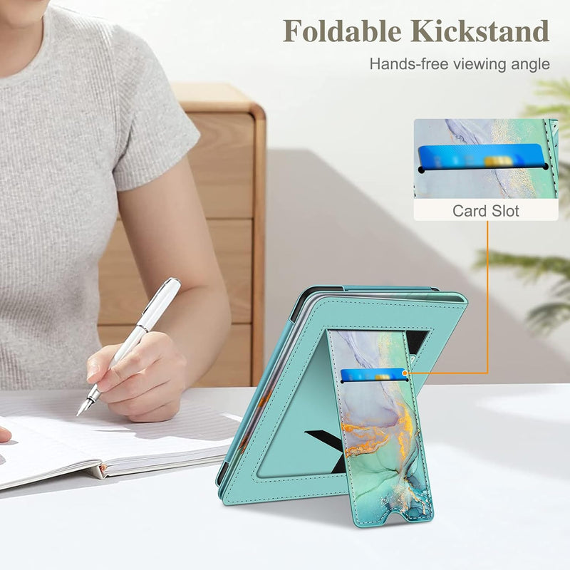 Kindle Paperwhite/Kindle Colorsoft 7" (12th Gen, 2024) Vegan Leather Sleeve Case with Stand and Handstrap | Fintie