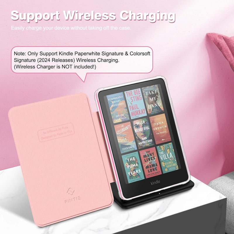 Kindle Paperwhite 7-inch (2024)/Kindle Colorsoft 2024 Slim Case with Clear Soft TPU Back | Fintie