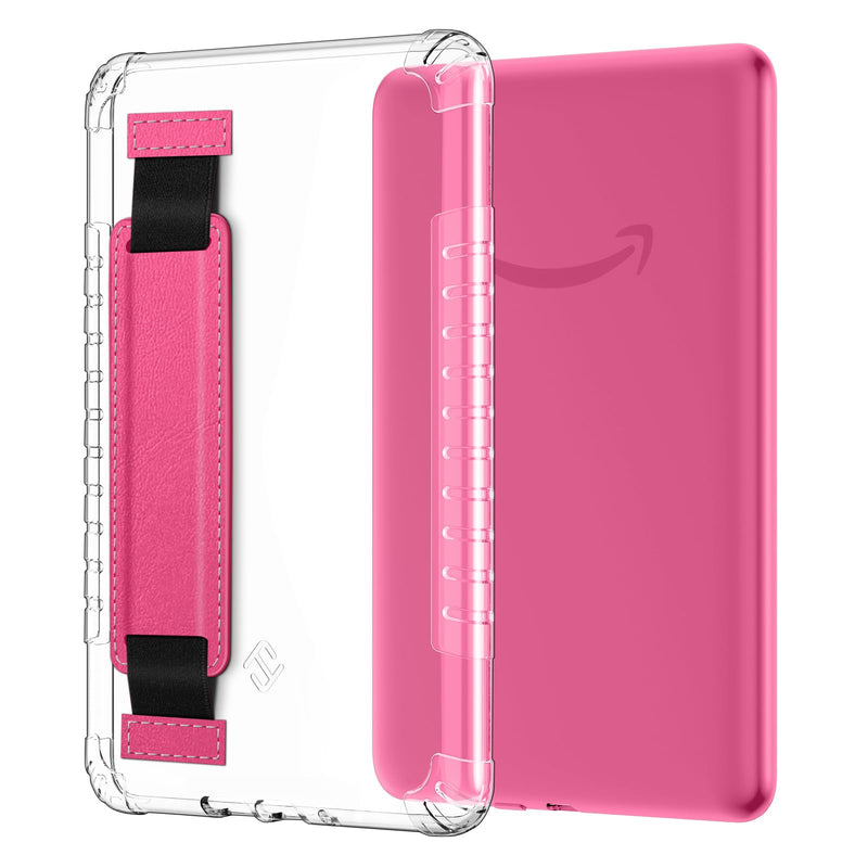 Kindle Colorsoft / Kindle Paperwhite 7" 2024 Clear Back Cover with Hand Strap| Fintie