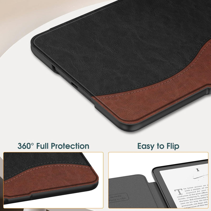 Kindle Paperwhite 7-Inch (12th Gen, 2024)/Kindle Colorsoft 2024 Slim PU Leather Case | Fintie