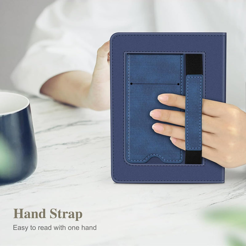 Kindle Paperwhite/Kindle Colorsoft 7" (12th Gen, 2024) Vegan Leather Sleeve Case with Stand and Handstrap | Fintie
