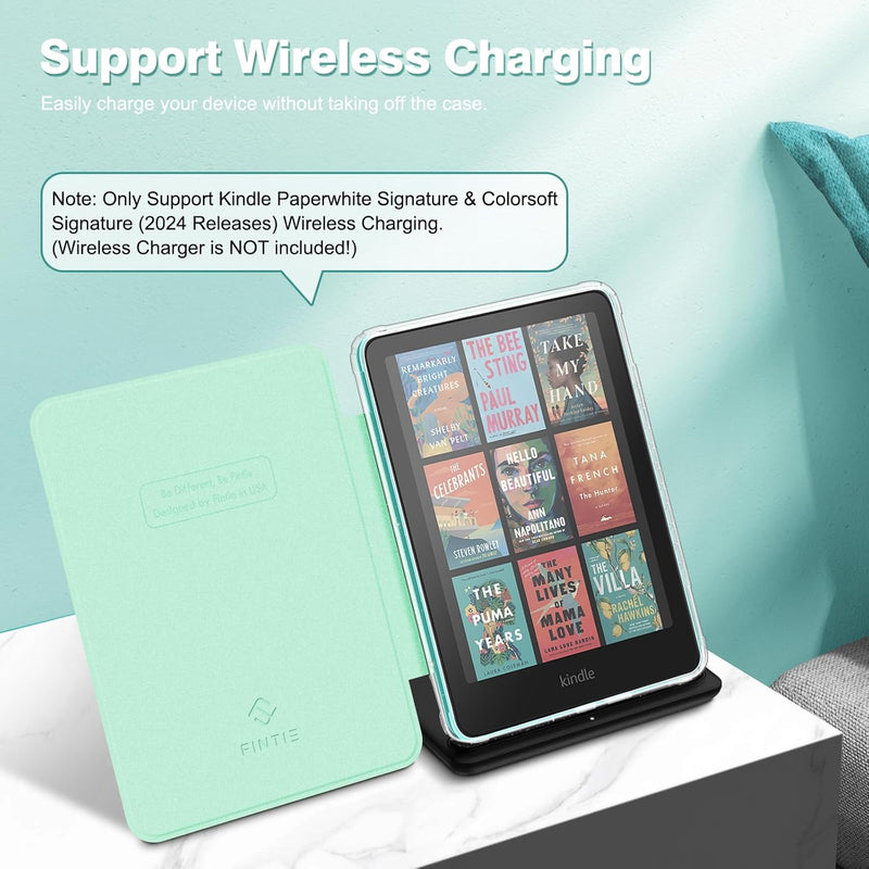 Kindle Paperwhite 7-inch (2024)/Kindle Colorsoft 2024 Slim Case with Clear Soft TPU Back | Fintie