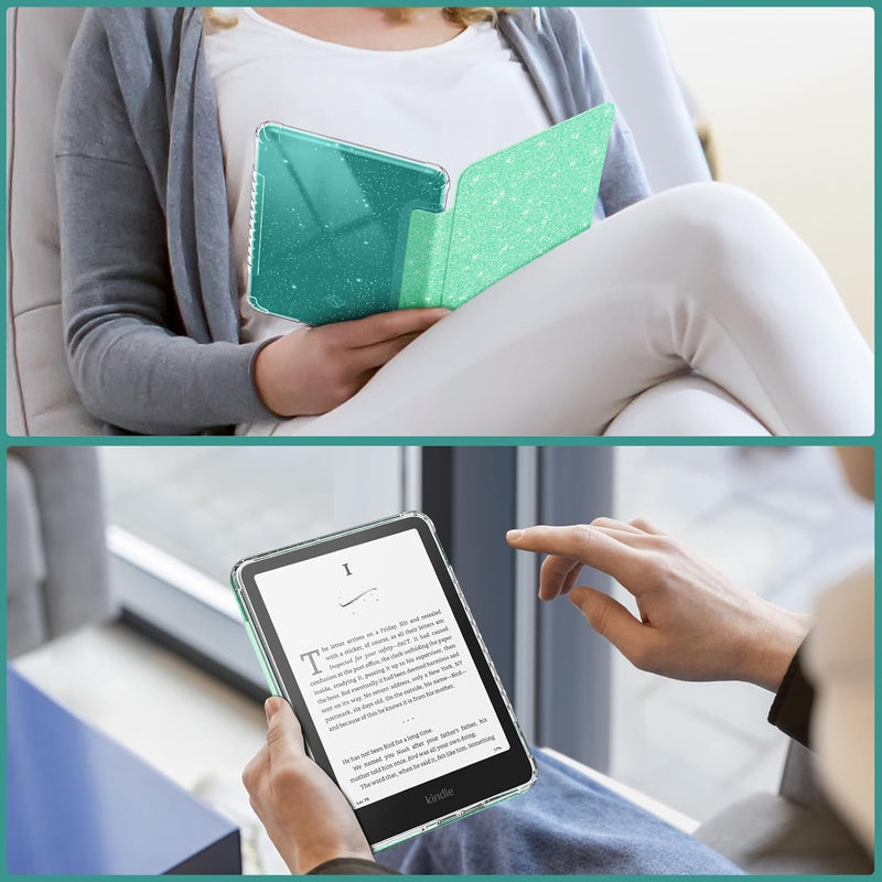 Kindle Paperwhite 7-inch (2024)/Kindle Colorsoft 2024 Slim Case with Clear Soft TPU Back | Fintie