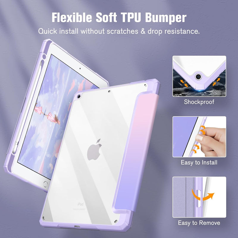 iPad 9th Gen (2021), iPad 8th/7th Gen 10.2-Inch Hybrid Slim Case | Fintie