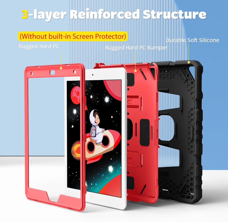 iPad 9th Gen/iPad 8th/7th Gen Rugged Kid Case with Kickstand | Fintie