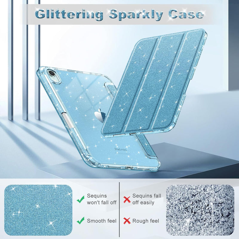 Glittering Slim Case for iPad Mini 7th Gen (A17 Pro)/iPad Mini 6th Gen 8.3" | Fintie
