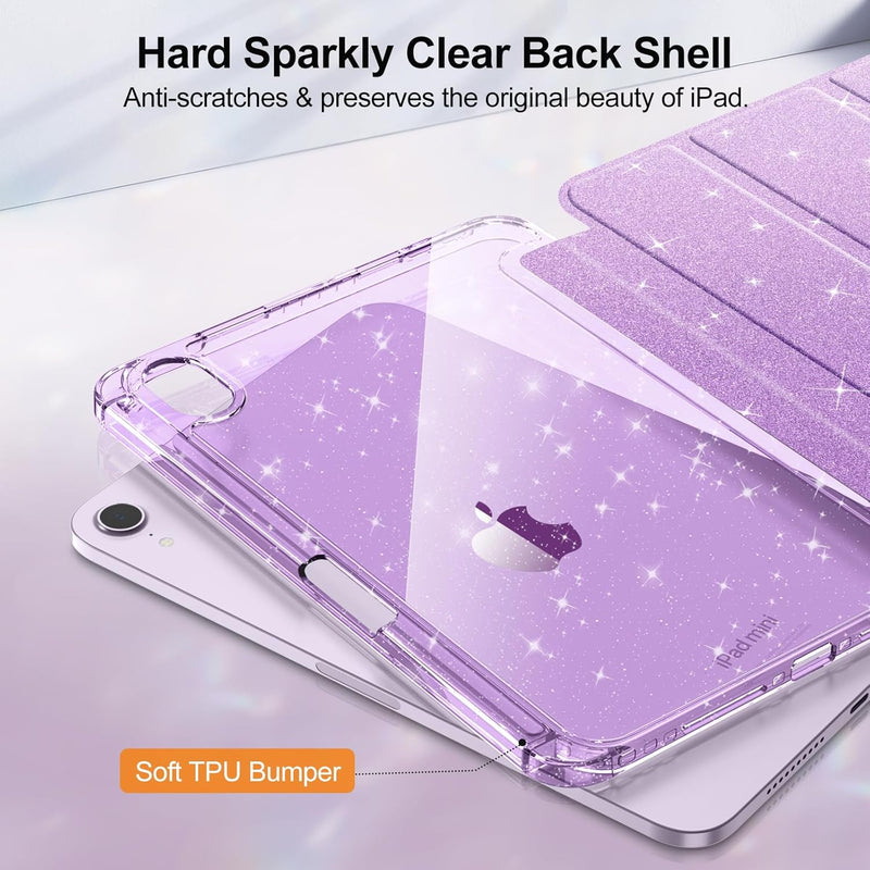Glittering Slim Case for iPad Mini 7th Gen (A17 Pro)/iPad Mini 6th Gen 8.3" | Fintie