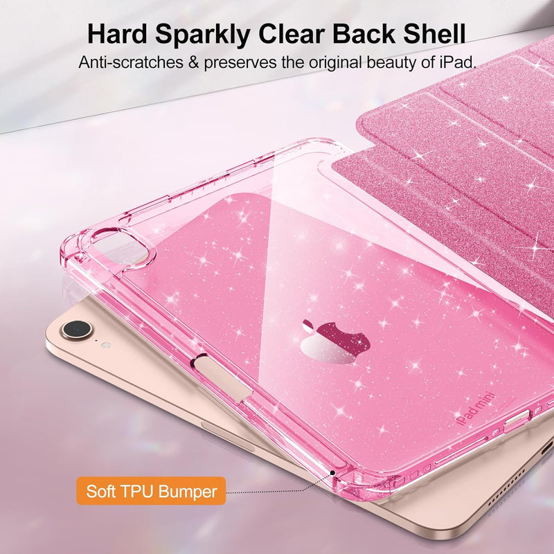 Glittering Slim Case for iPad Mini 7th Gen (A17 Pro)/iPad Mini 6th Gen 8.3" | Fintie